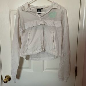 White cropped Santa Cruz Windbreaker